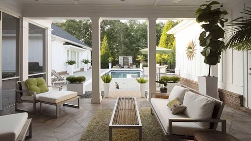 contemporary and modern patio with pool Helland & Hurwitz Attorneys at Law Colorado